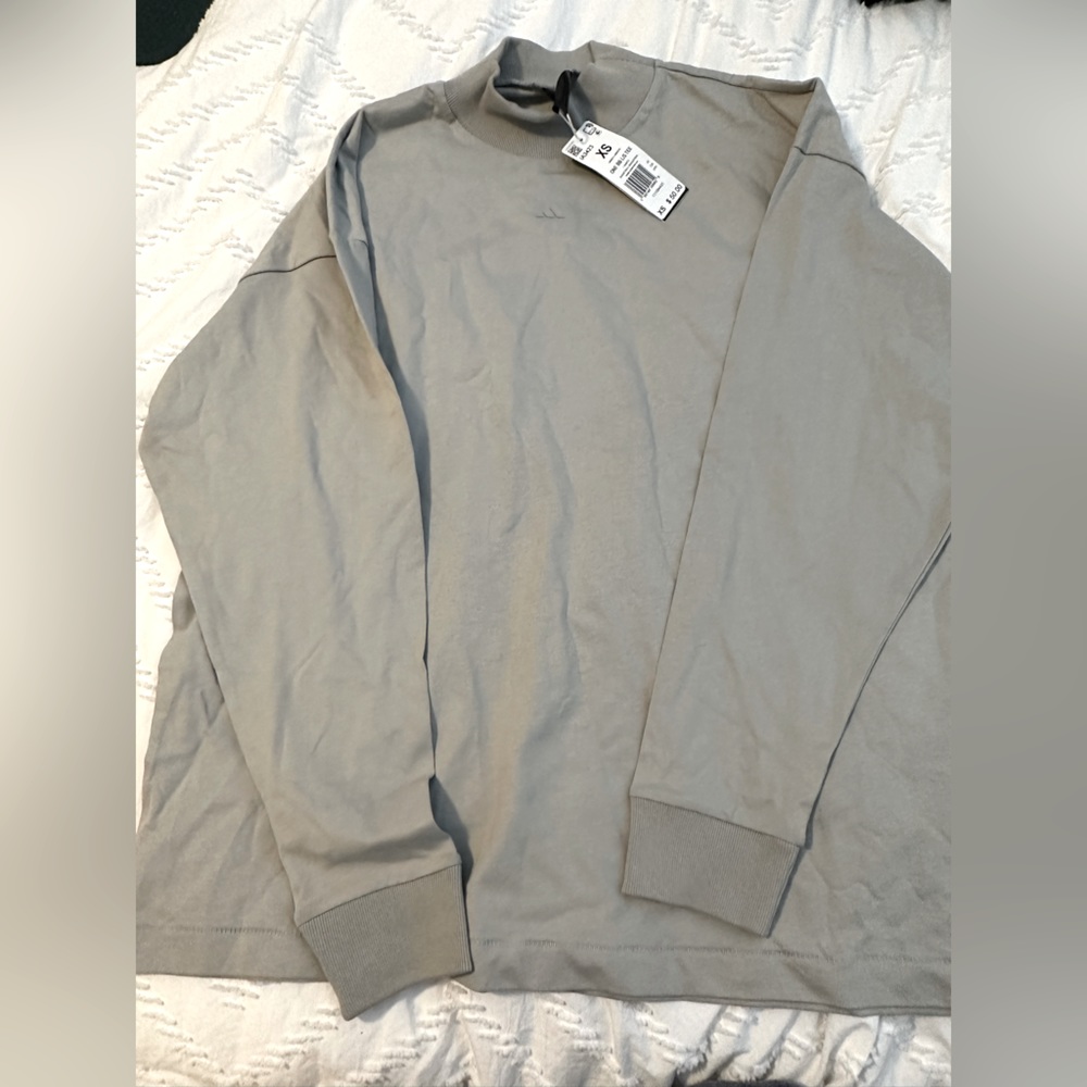 adidas mock neck crew